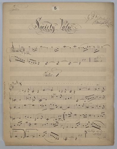 Society Valse - Parts: Violin