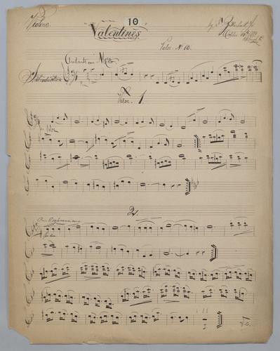 Valentines : Valse No. 10 - Parts: Violin