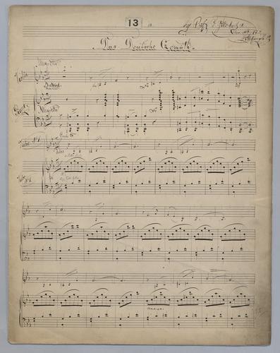 Das Deutsche Gemüth - Score