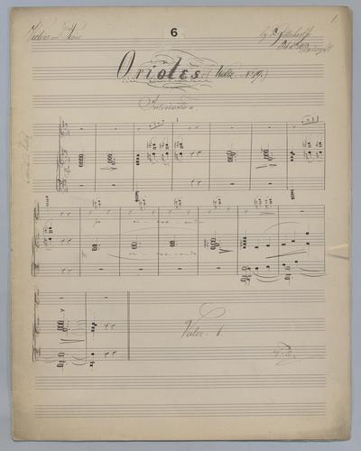 Orioles : Waltz No. 19 - Score