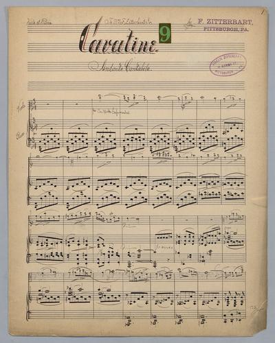 Cavatine : [no.] 9 - Score