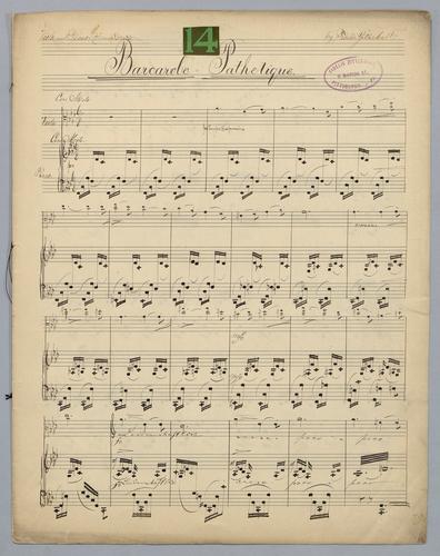 Barcarole Pathetique - Score