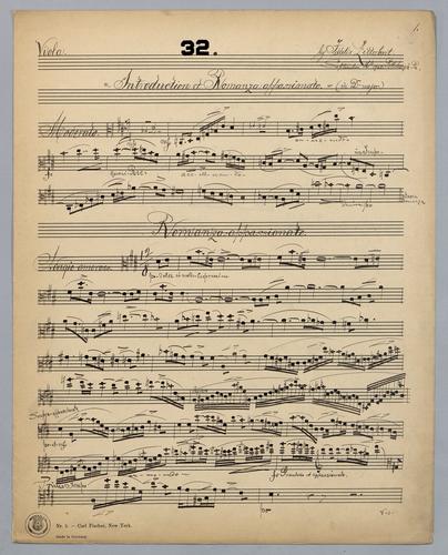 Introduction et Romanza Appassionato - Parts: Viola