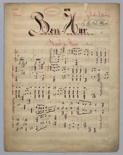 Ben Hur : March for Piano : in A Minor