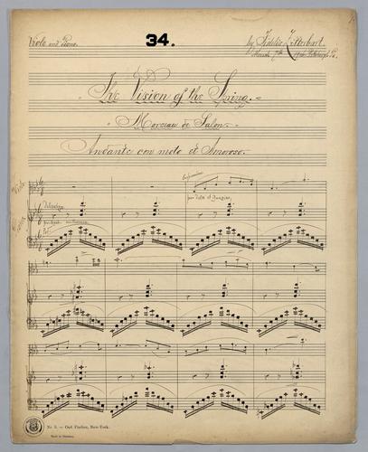 The Vision of the Spring - Score