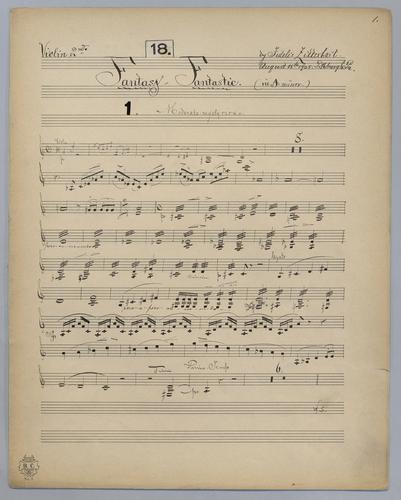Fantasy Fantastic : [no.] 18 - Parts: Violin 2