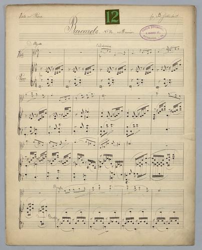 Barcarole : No. 2 - Score