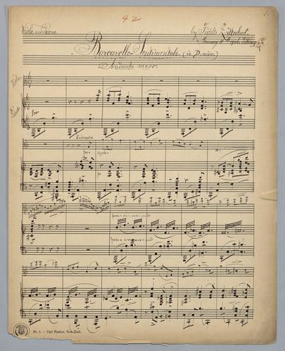 Barcarolle Sentimentale - Score