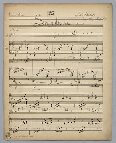Serenade : [no.] 25 - Score
