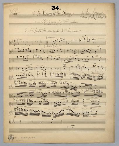 The Vision of the Spring - Parts: Viola