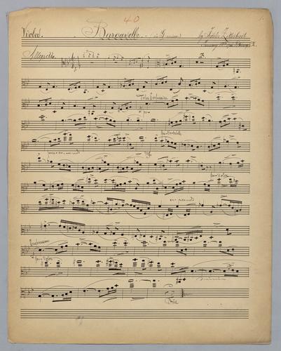 Barcarolle : [no.] 40 - Parts: Viola