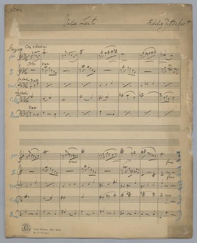 Valse Lente - Score