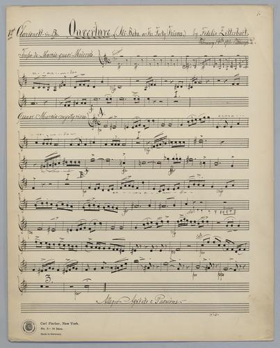 Ouverture : Ali-Baba - Parts: Clarinet 1
