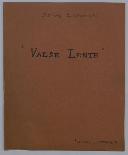 Valse Lente - Parts: Violin 1