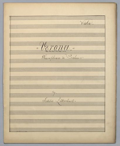 Verona : Pharaphrase de Salon - Parts: Viola