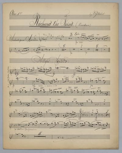 Richard III - Parts: Oboe 1