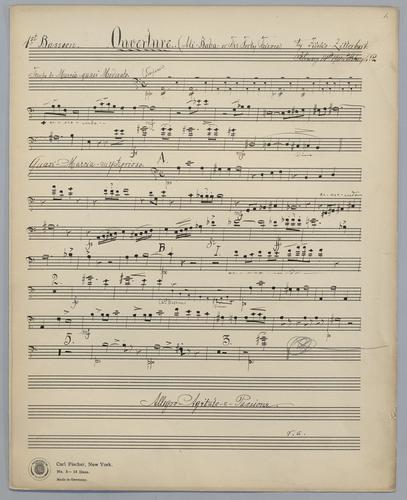 Ouverture : Ali-Baba - Parts: Bassoon 1