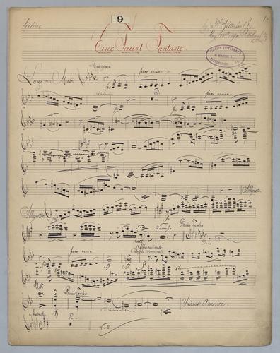 Eine Faust-Fantasie - Parts: Violine