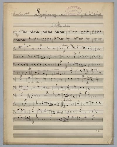 Symphony : in D Minor - Parts: Trombone 2