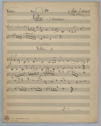 Valse : Anticipations - Parts: Violin