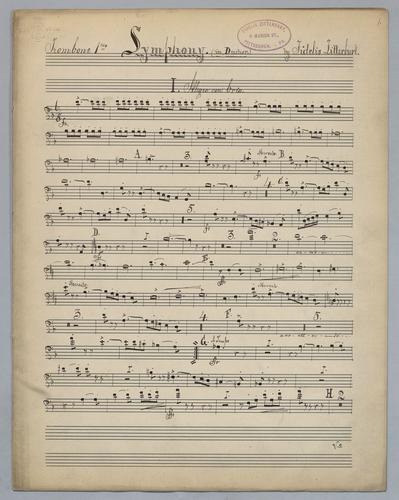 Symphony : in D Minor - Parts: Trombone 1