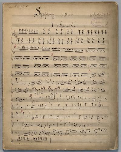 Symphony : in D Minor - Parts: Violin 1