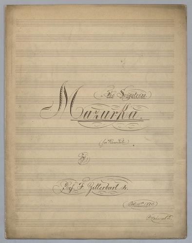 The Songstress : Mazurka : for Piano solo,