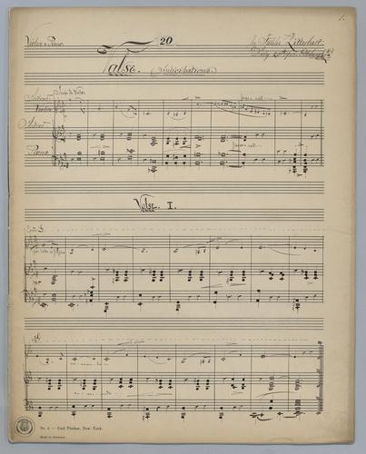 Valse : Anticipations - Score