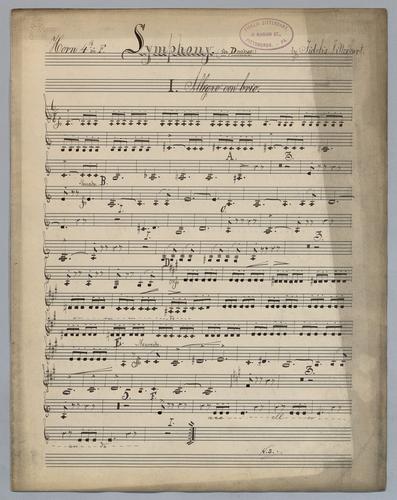 Symphony : in D Minor - Parts: Horn 4