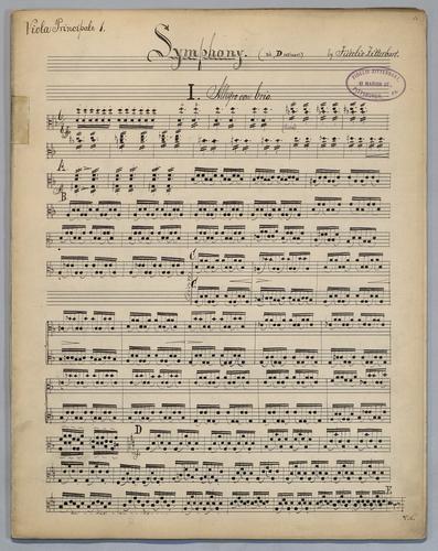 Symphony : in D Minor - Parts: Viola