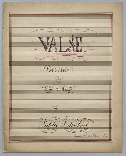 Valse : Daisies : for Piano, 4 Hands : [in C major],