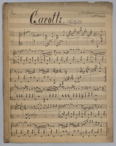 Gavotte : The Coquette : [for] piano : [in Bb major],