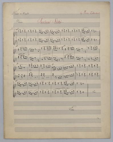 Pastoral Sketch : [for] Piano, 4 Hands : [in Ab major]