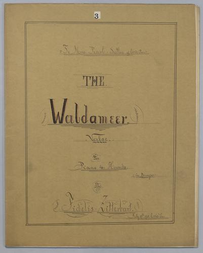 The Waldameer : Valse : for Piano, 4 Hands : in Bb Major,