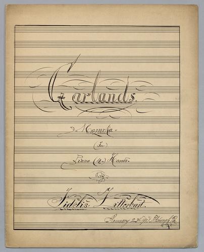 Garlands : Mazurka : for Piano, 4 hands : [in Bb major],