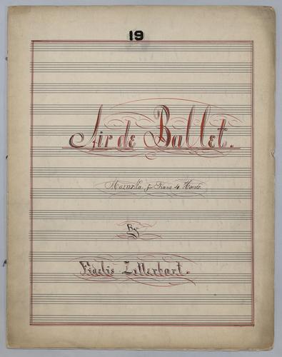 Air de Ballet : Mazurka : for Piano, 4 Hands : [in C major]
