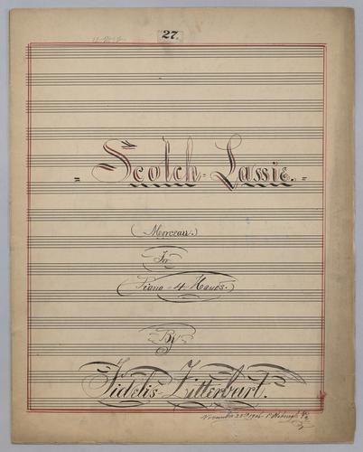 Scotch Lassie : Morceau : for Piano, 4 Hands : [in Bb major],