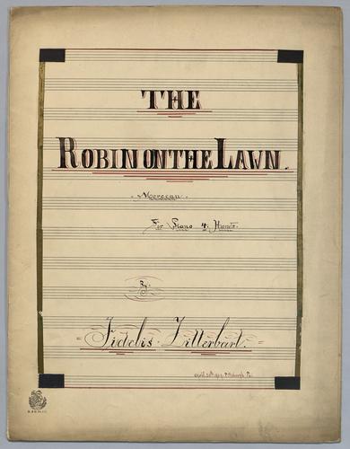 The Robin on the Lawn : Morceau : for Piano, 4 hands : [in F major],