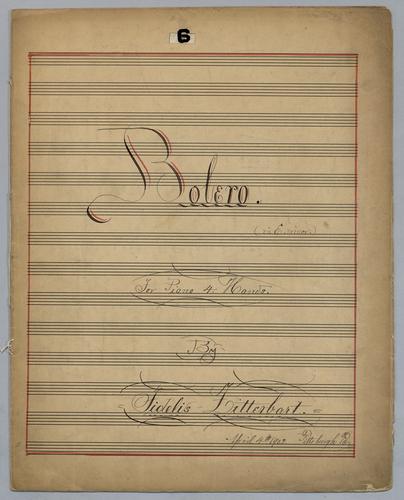 Bolero : in E Minor : for Piano, 4 hands,