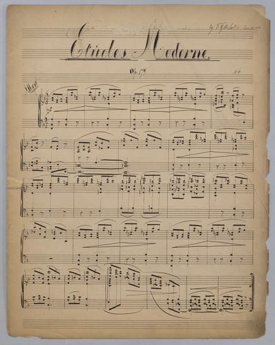 Etüdes Moderne : Op. 179 : [for piano],