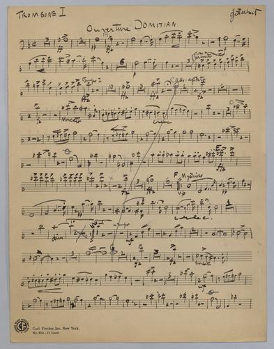 Domitian : Ouverture - Parts: Trombone 1