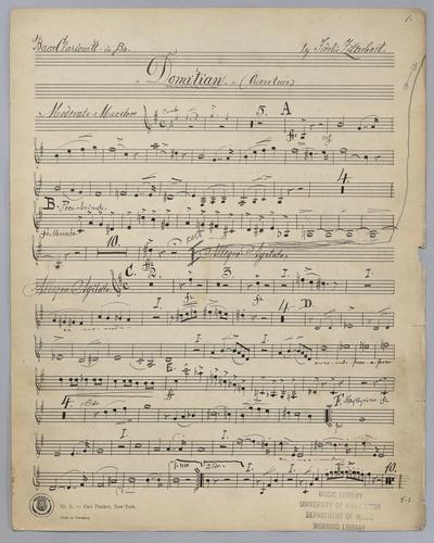 Domitian : Ouverture - Parts: Bass Clarinet