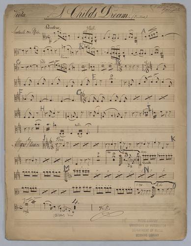 A Child's Dream - Parts: Viola