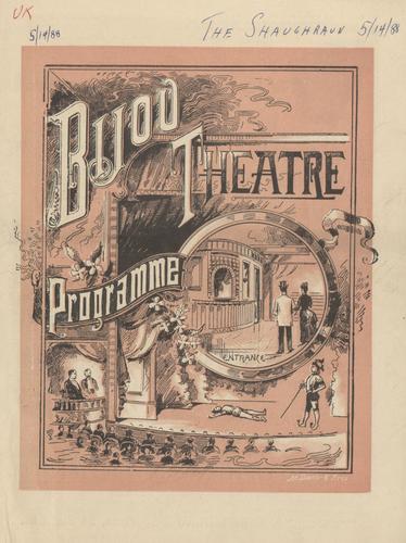 Theatre program - The Shaughraun with Dion Boucicault