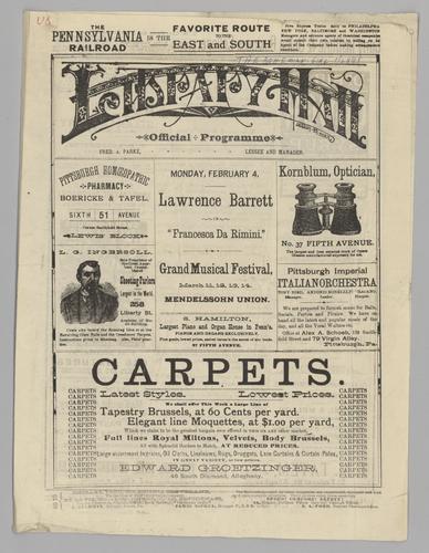 Opera program - Boston Ideal Opera Company in Bohemian Girl