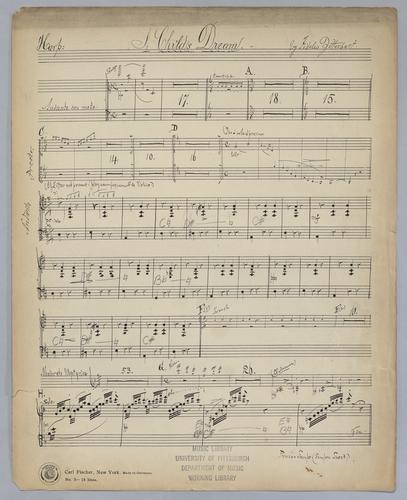 A Child's Dream - Parts: Harp
