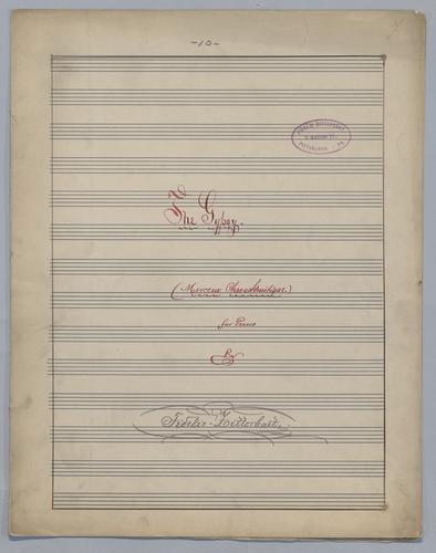 The Gypsy : Morceau Characteristique : for Piano : [in C major]