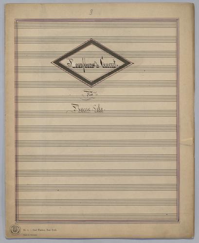 Paraphrase de Concert : [no.] 3 : in Bb Minor : for Piano solo