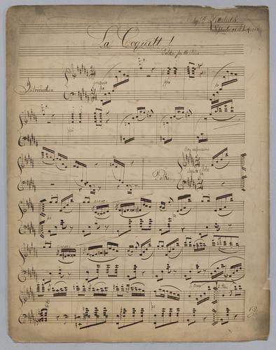 La Coquett! : Polka for the Piano : [in B major],