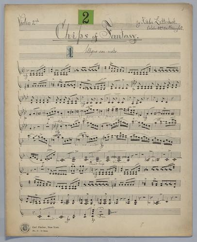 Chips of Fantasy : [no.] 2 - Parts: Violin 2